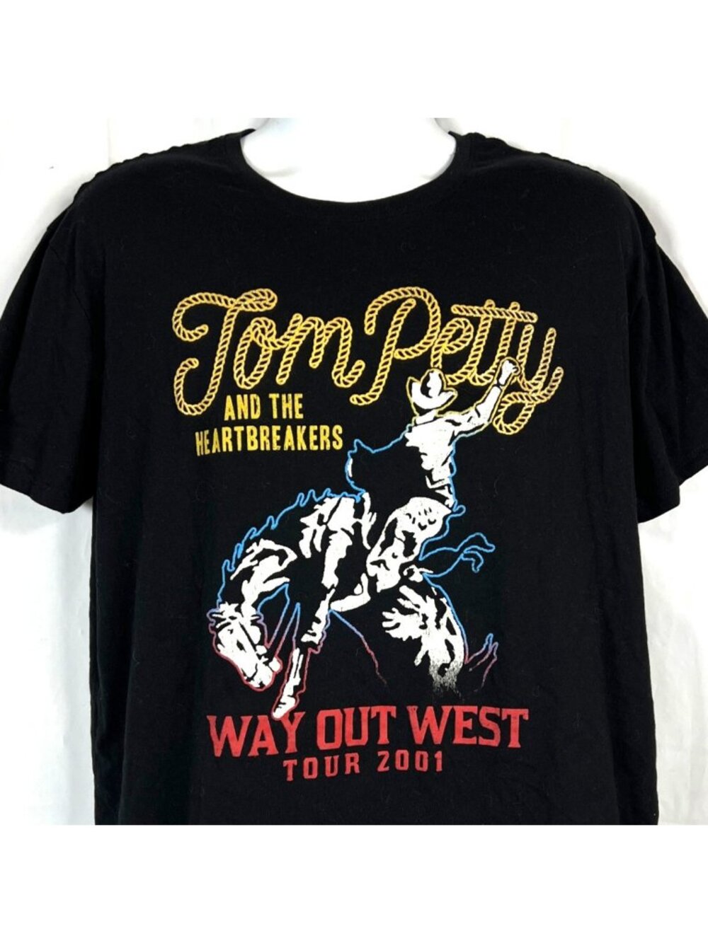 Tom Petty Heartbreakers Way Out West Tour Womens Time & Tru T-Shirt size XL Big